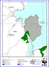 Baixo Pinda FR - Map from WWF EARPO